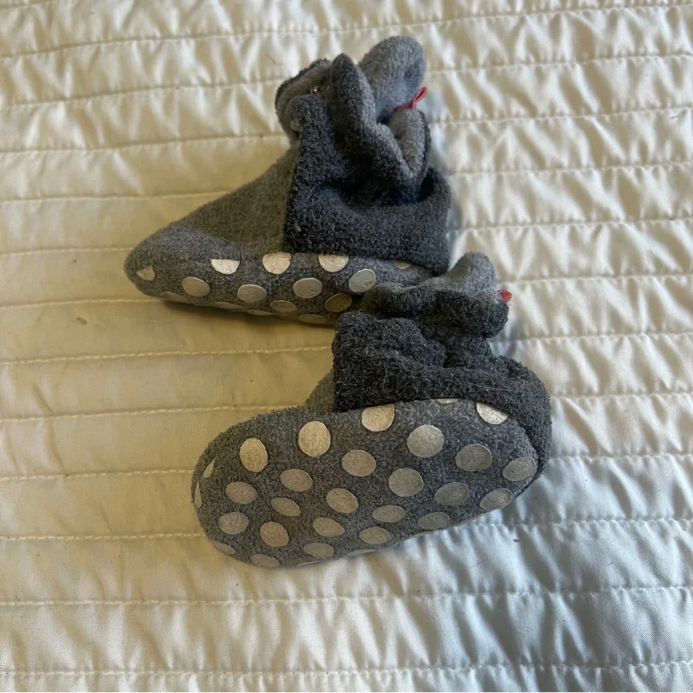 Zutano Cozie Fleece Baby Booties with Grippers